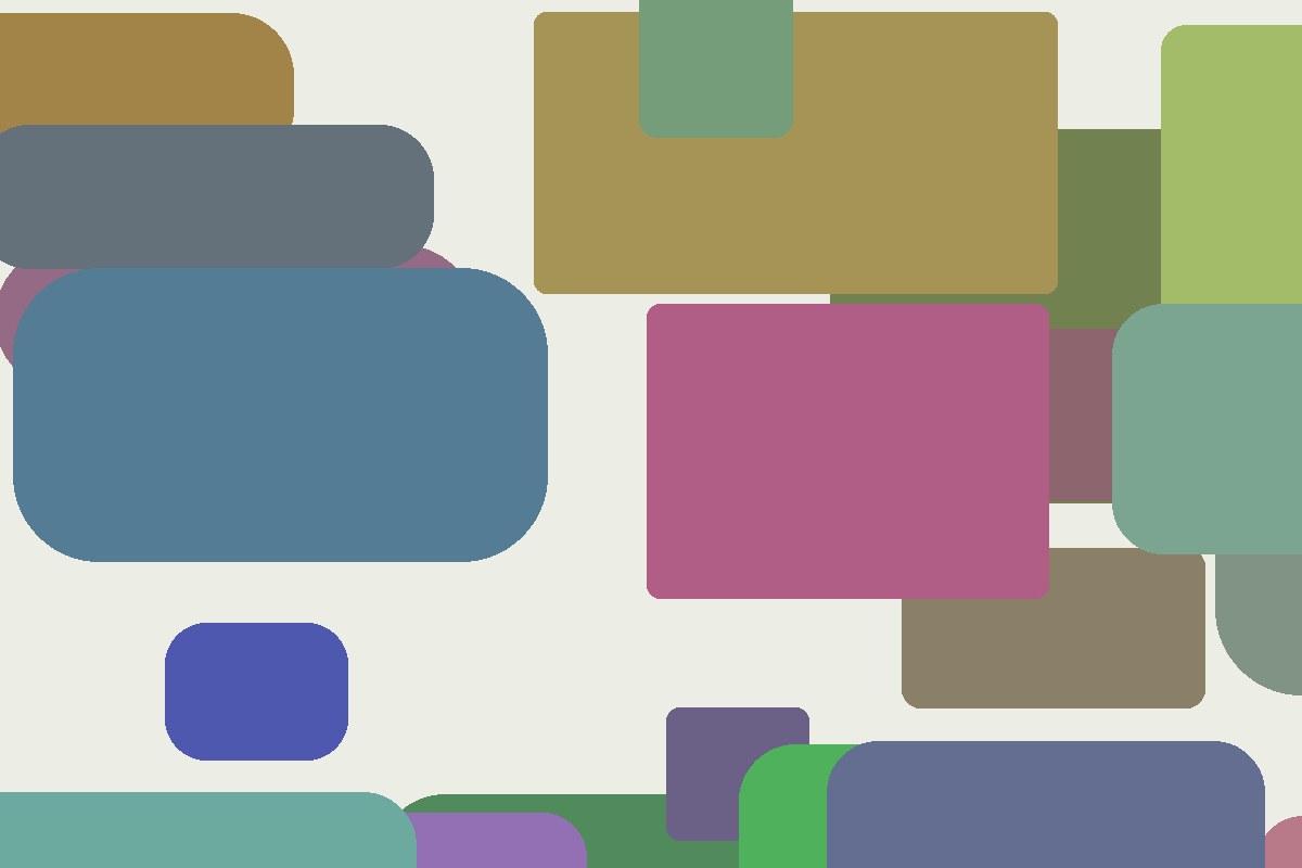 Digital painting workspace represented through layered abstract light and color.